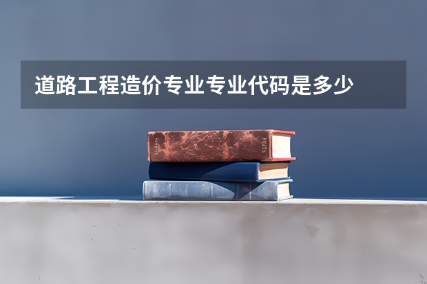 道路工程造价专业专业代码是多少