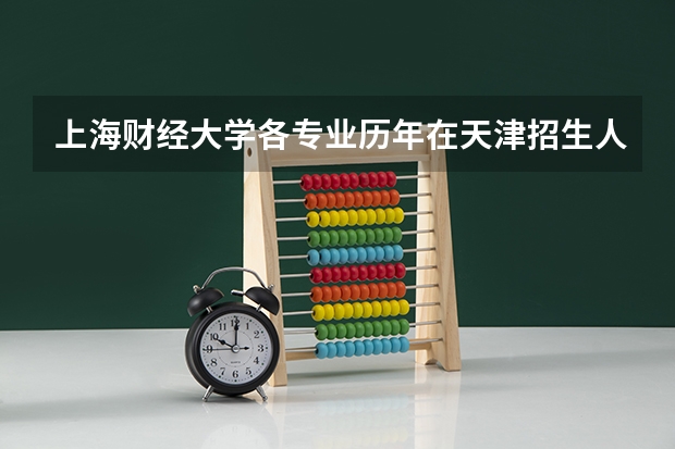 上海财经大学各专业历年在天津招生人数是多少