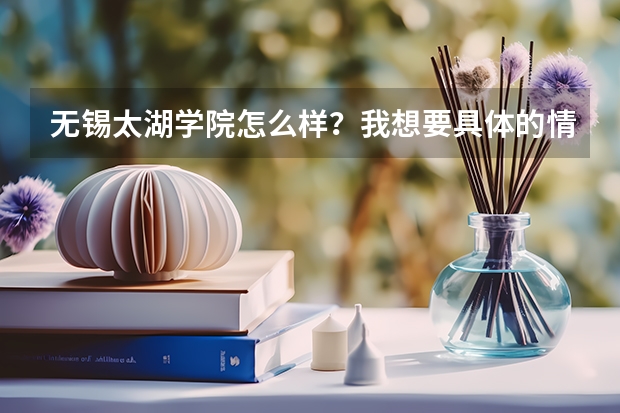 无锡太湖学院怎么样?我想要具体的情况,比如师资,学校的重点专业,住宿条件等等