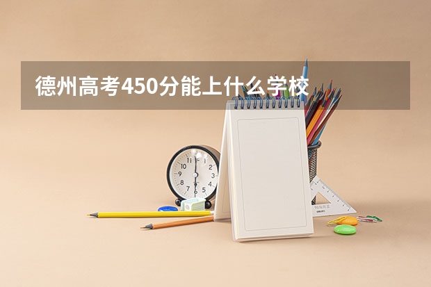 德州高考450分能上什么学校