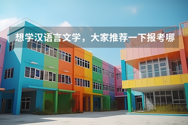 想学汉语言文学,大家推荐一下报考哪所学校好呢?