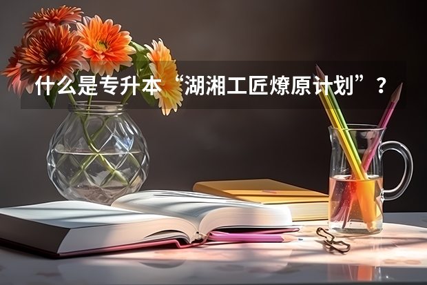 什么是专升本“湖湘工匠燎原计划”?招生院校和专业有哪些?