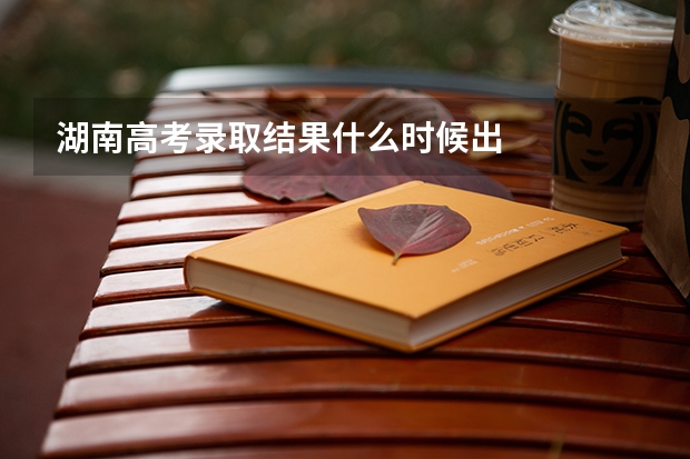 湖南高考录取结果什么时候出