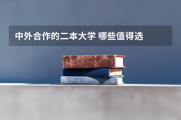 中外合作的二本大学 哪些值得选