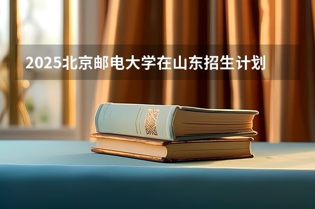 2025北京邮电大学在山东招生计划 招生人数