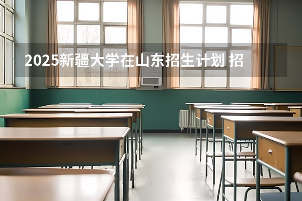 2025新疆大学在山东招生计划 招生人数