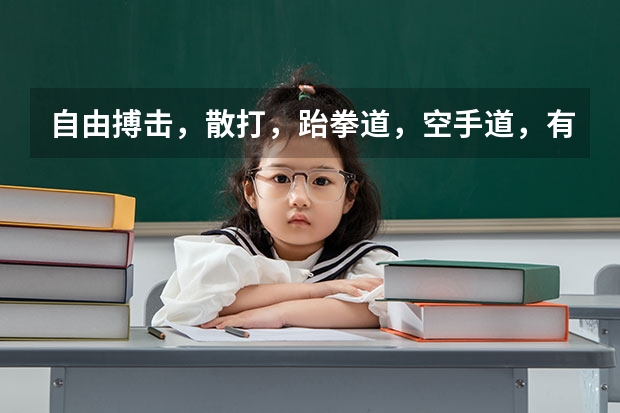 自由搏击,散打,跆拳道,空手道,有什么不一样吗