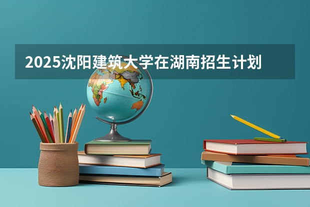 2025沈阳建筑大学在湖南招生计划 招生人数