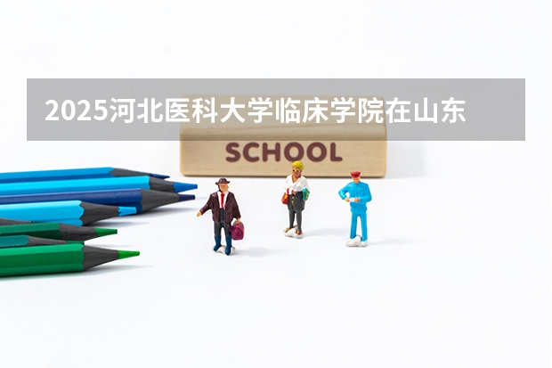 2025河北医科大学临床学院在山东招生计划 招生人数