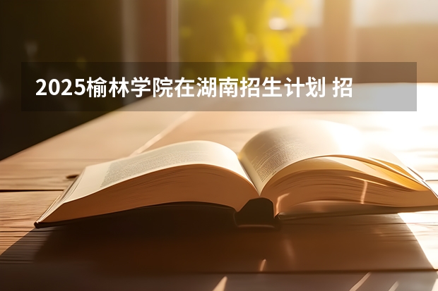 2025榆林学院在湖南招生计划 招生人数