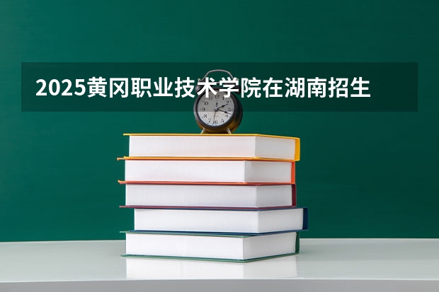 2025黄冈职业技术学院在湖南招生计划 招生人数