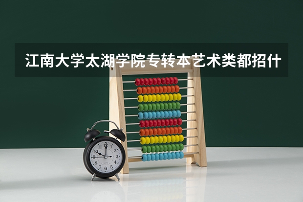 江南大学太湖学院专转本艺术类都招什么专业？那南京晓庄行知学院怎么样啊？专转本艺术类都有什么专业？