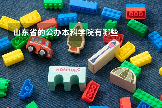 山东省的公办本科学院有哪些