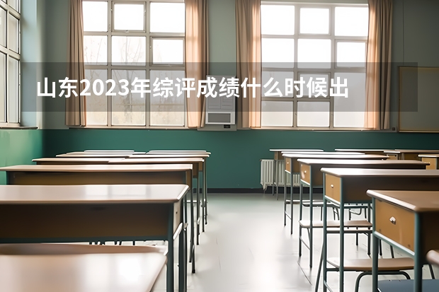 山东2023年综评成绩什么时候出