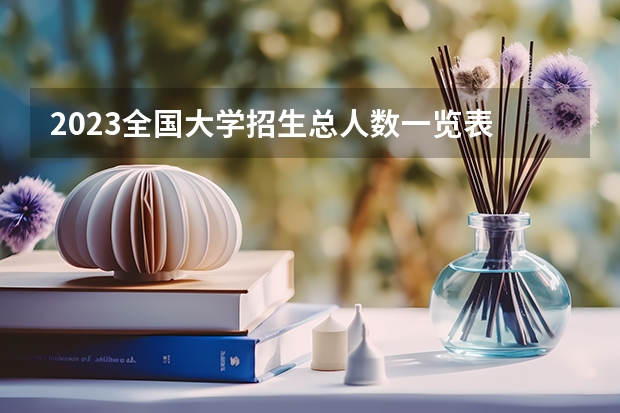 2023全国大学招生总人数一览表 本科录取人数