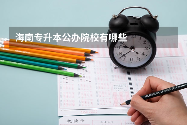 海南专升本公办院校有哪些