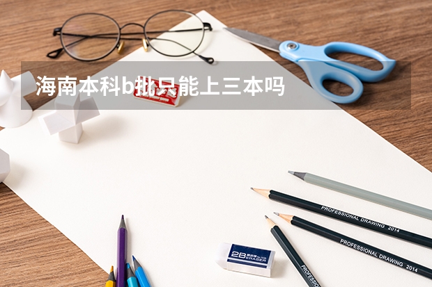海南本科b批只能上三本吗