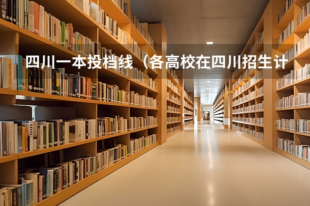 四川一本投档线（各高校在四川招生计划）