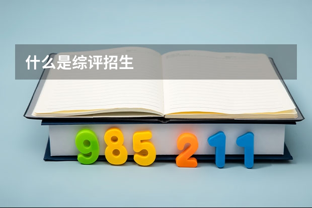 什么是综评招生