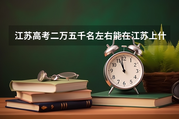 江苏高考二万五千名左右能在江苏上什么大学