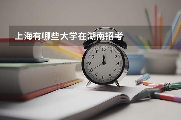 上海有哪些大学在湖南招考