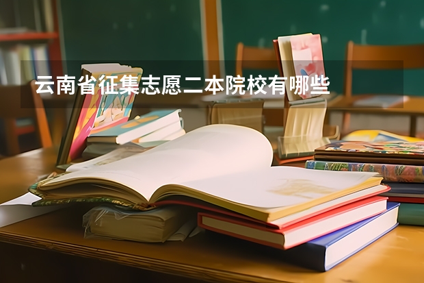 云南省征集志愿二本院校有哪些
