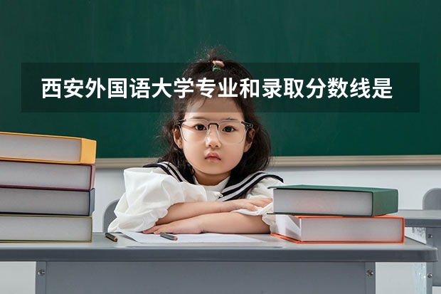  西安外国语大学专业和录取分数线是多少