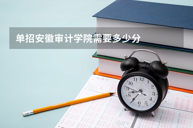 单招安徽审计学院需要多少分