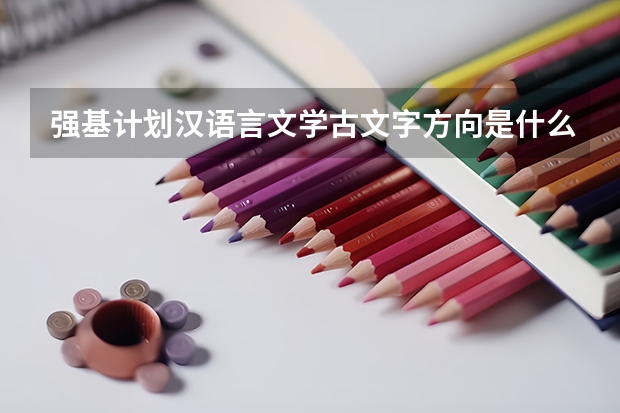 强基计划汉语言文学古文字方向是什么意思