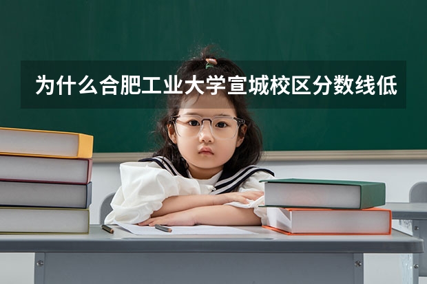 为什么合肥工业大学宣城校区分数线低
