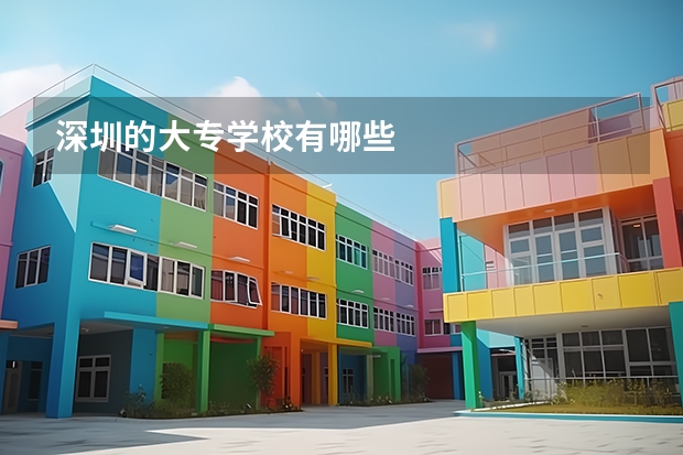 深圳的大专学校有哪些