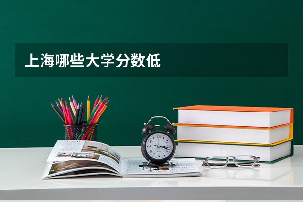 上海哪些大学分数低