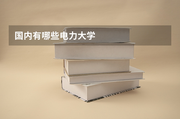 国内有哪些电力大学