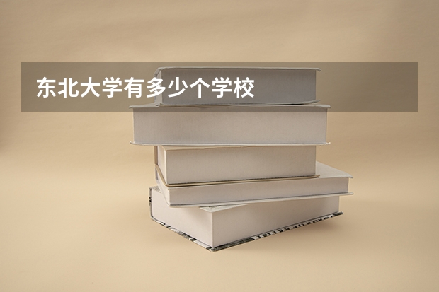 东北大学有多少个学校