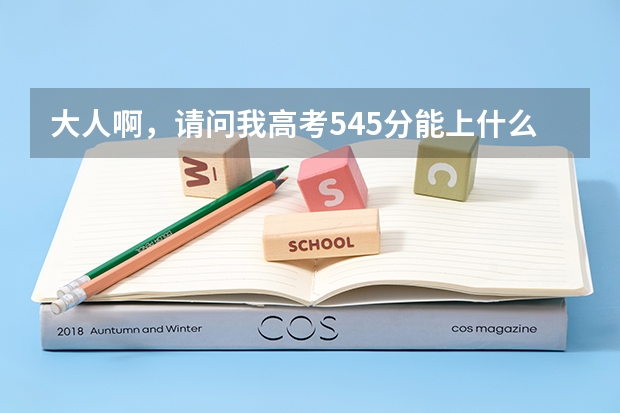 大人啊,请问我高考545分能上什么好的2本啊(河南)