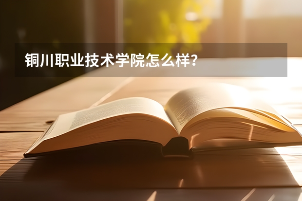 铜川职业技术学院怎么样?