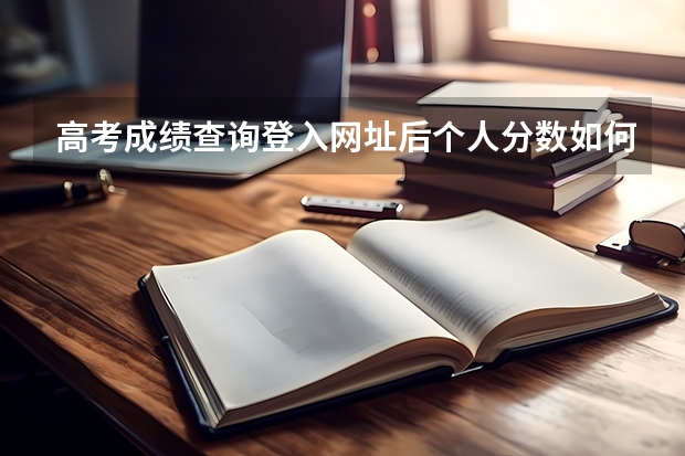 高考成绩查询登入网址后个人分数如何查询?