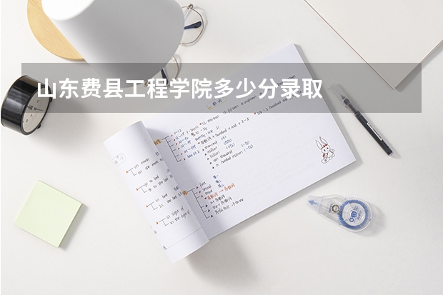 山东费县工程学院多少分录取