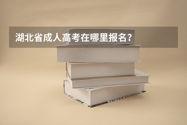 湖北省成人高考在哪里报名?