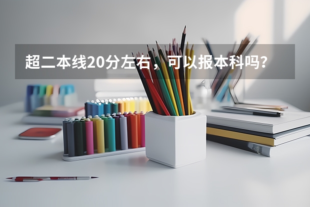 超二本线20分左右，可以报本科吗？