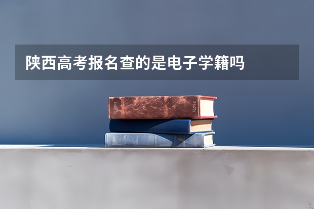 陕西高考报名查的是电子学籍吗