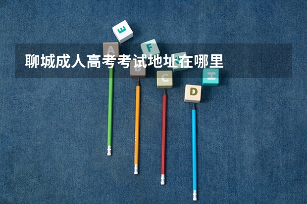 聊城成人高考考试地址在哪里