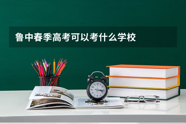 鲁中春季高考可以考什么学校