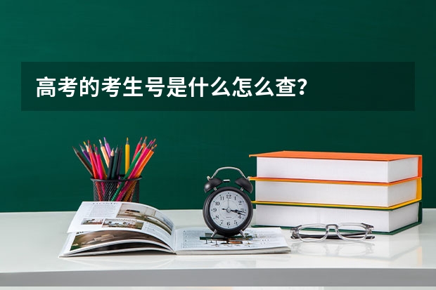 高考的考生号是什么怎么查?