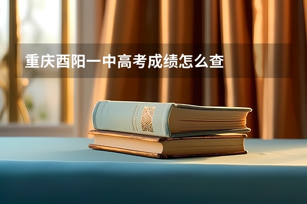 重庆酉阳一中高考成绩怎么查