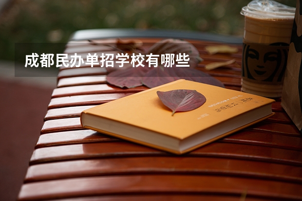 成都民办单招学校有哪些