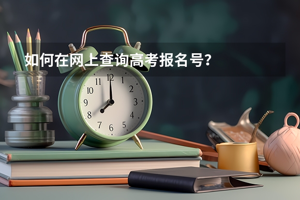如何在网上查询高考报名号？