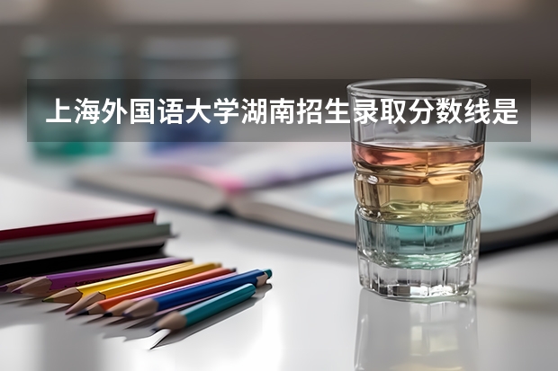 上海外国语大学湖南招生录取分数线是多少