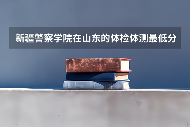 新疆警察学院在山东的体检体测最低分数线（2023年各省高考警察院校录取分数线一览表）