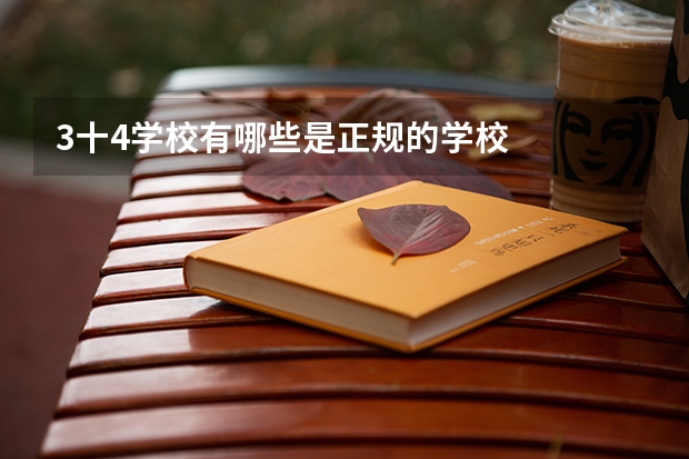 3十4学校有哪些是正规的学校